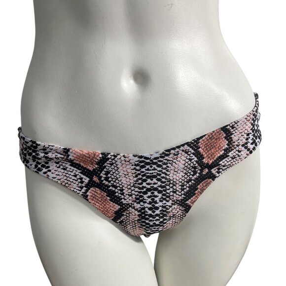 Zaful Black And Orange Snake Print Womens Bikini 2 Pieces Set Sz M - New - Picture 3 of 11